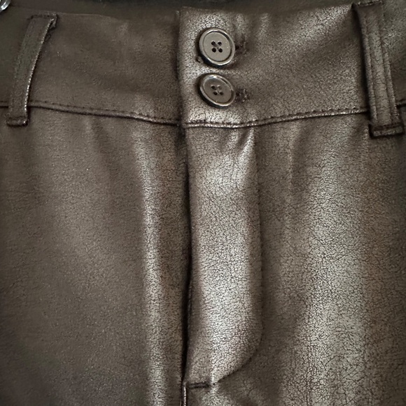 Dictionary Leather-look Flared Jeans - Picture 4 of 7